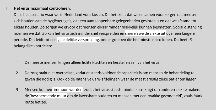 RIVM zegt 25 juni nog altijd: 'maximaal controleren' = verspreiding uitsmeren (niet stoppen)